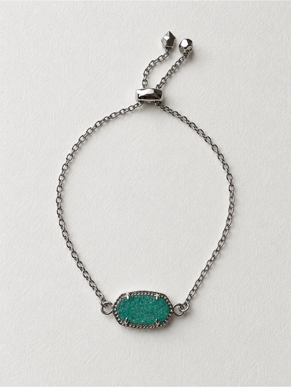 Kendra Scott with Teal Druzy Stone Elaina bracelet